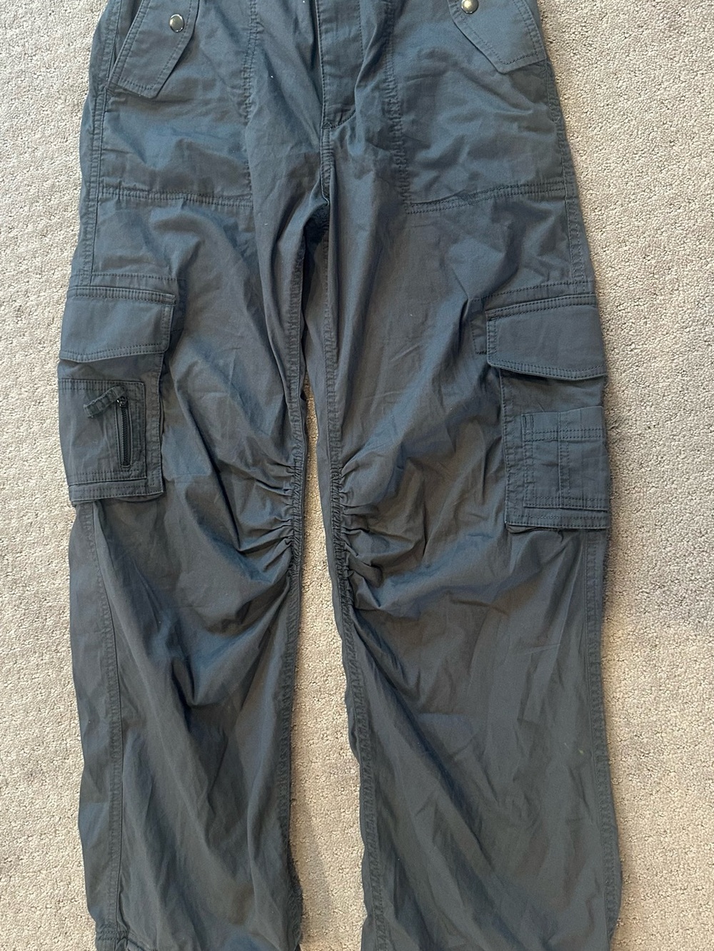 Abercrombie & Fitch Women's Dark Gray Cargo Pants